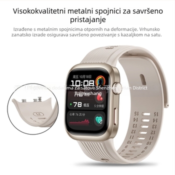 Silikonska narukvica Huawei D2 za sportski sat – silikon materijal, moderan stil, kompatibilan s Huawei D2, bez kopče, prilagodljive veličine sučelja