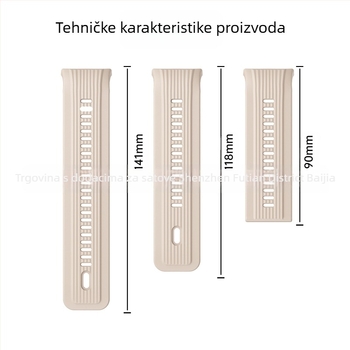 Silikonska narukvica Huawei D2 za sportski sat – silikon materijal, moderan stil, kompatibilan s Huawei D2, bez kopče, prilagodljive veličine sučelja