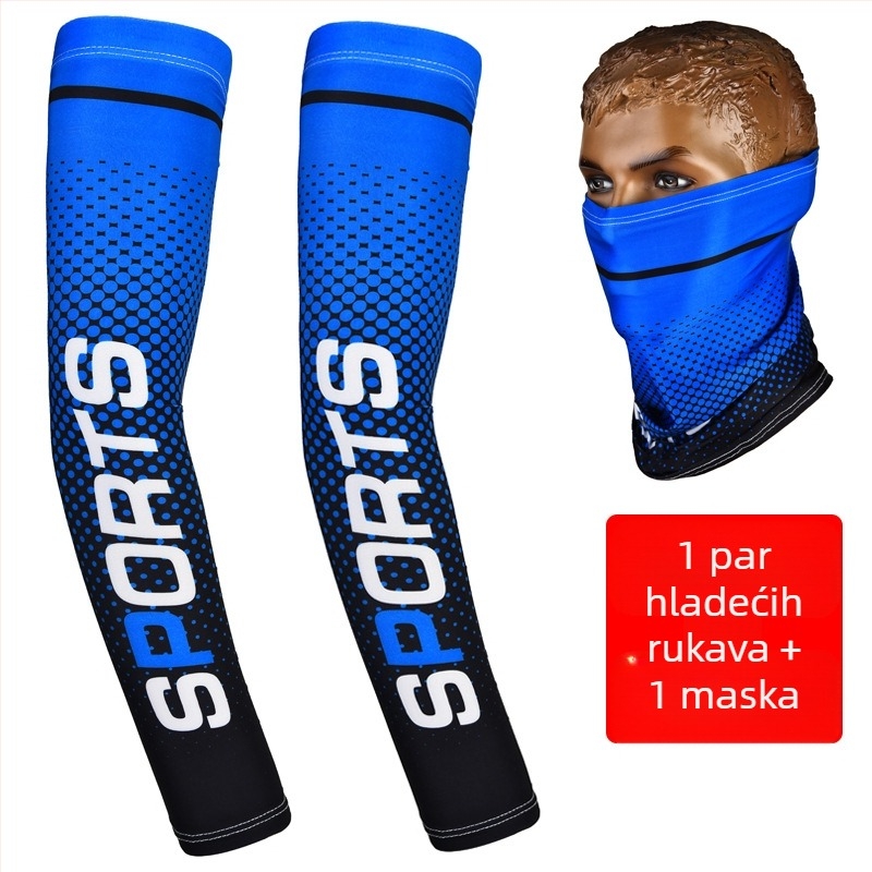 Rukavi za UV zaštitu, Ice-Silk poliester tkanina, udoban slobodan kroj, za aktivnosti na otvorenom (muškarci)