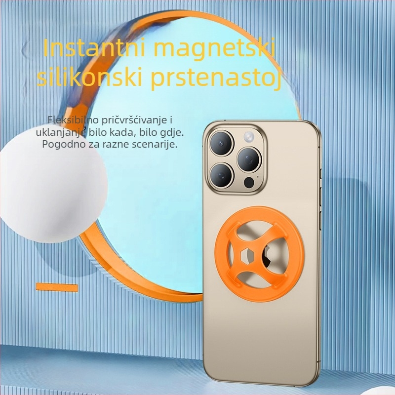 MK silikon držač za telefon s prstennom, Lazy Stand, crtani stil