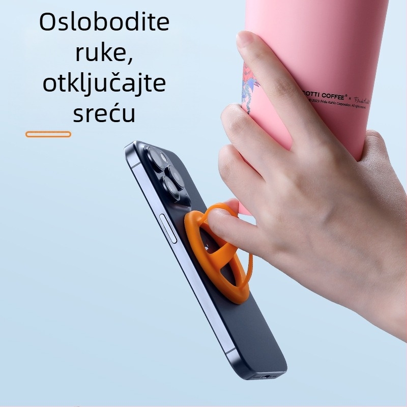 MK silikon držač za telefon s prstennom, Lazy Stand, crtani stil