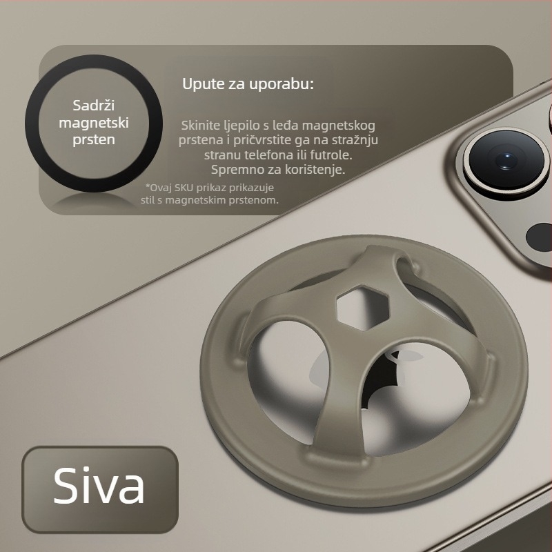 MK silikon držač za telefon s prstennom, Lazy Stand, crtani stil