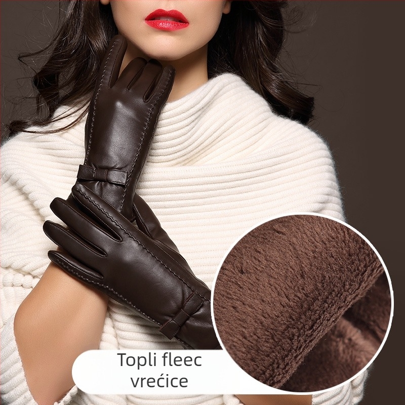 Prstaste rukavice od ovčje kože – tople, za proljeće, izlazak zima 2024