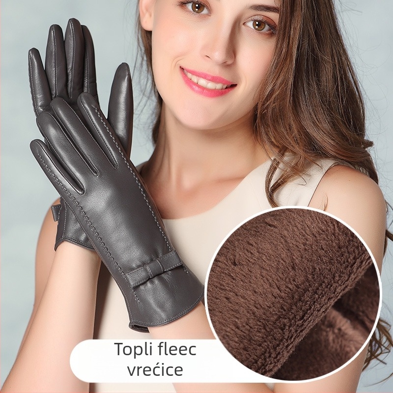 Prstaste rukavice od ovčje kože – tople, za proljeće, izlazak zima 2024