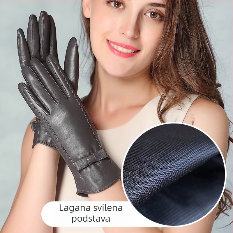 Prstaste rukavice od ovčje kože – tople, za proljeće, izlazak zima 2024