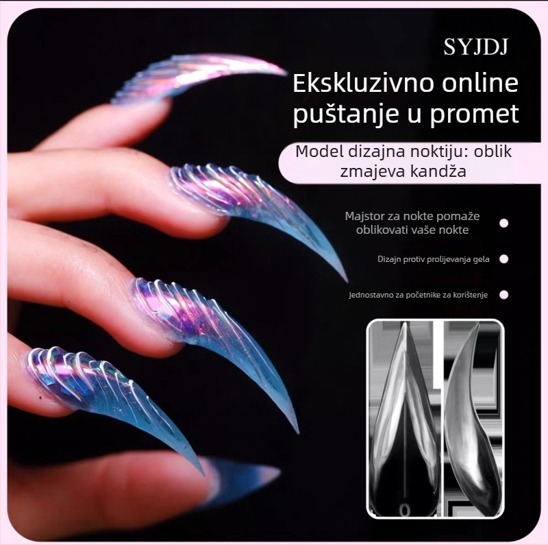 Vrh noktiju – stilovi mačjih šapa i zmajevih šapa, umjetnički dnevni dizajn noktiju