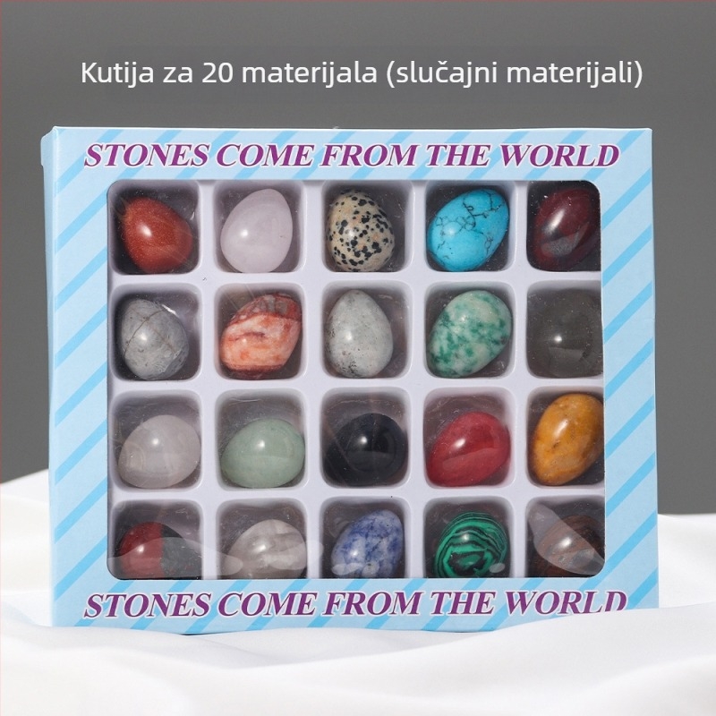 Prirodno kristalno jaje za ukrašavanje, ovalni oblik, brušenje i poliranje, prilagodljivo