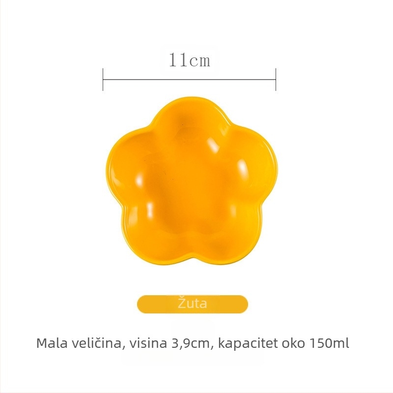 Porcelanski tanjur, nordijskog stila, nepravilnog oblika, pogodan za mikrovalnu pećnicu