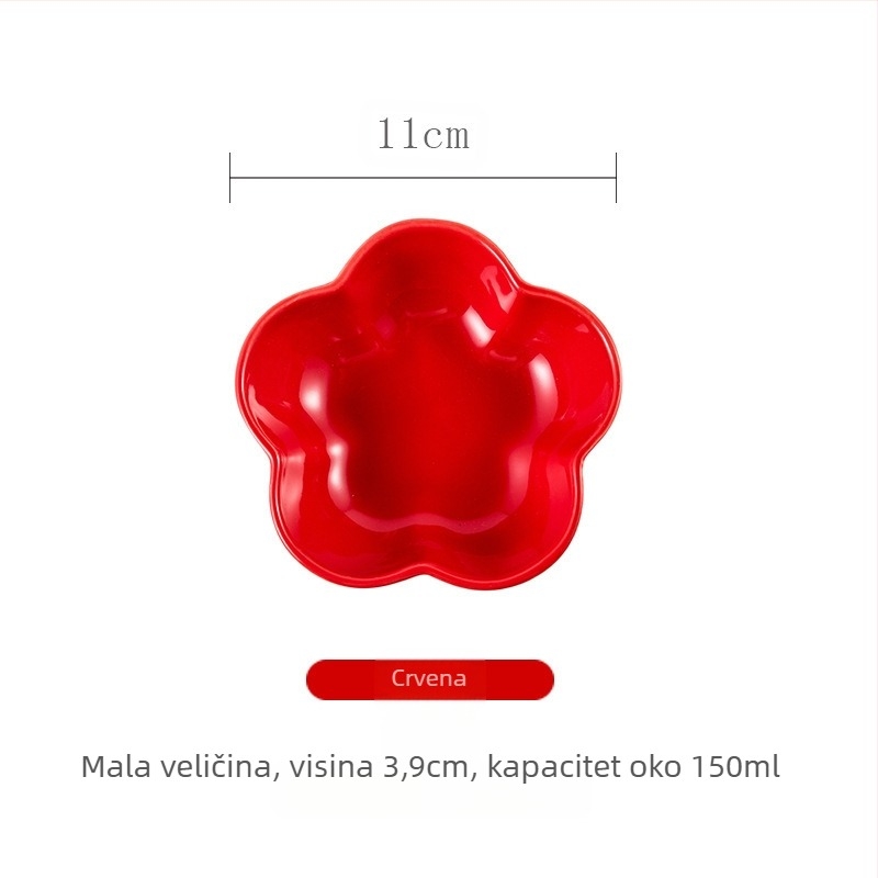 Porcelanski tanjur, nordijskog stila, nepravilnog oblika, pogodan za mikrovalnu pećnicu