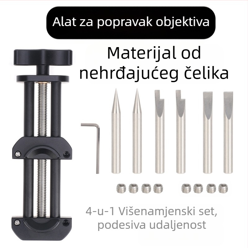Alat za popravak filtra objektiva – aluminijska legura, navojno usta za deformaciju, precizni alati za korekciju