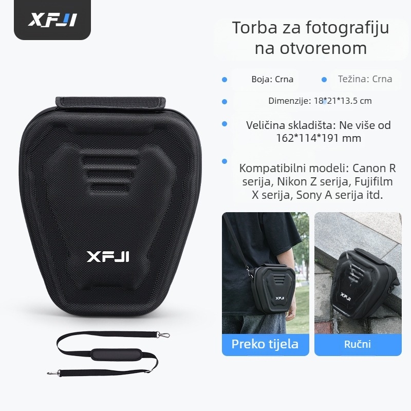 Torba za fotoaparat za SLR i bez ogledala — EVA materijal, iznimno lagana, vodootporna, prozračna, zaštita kralježnice