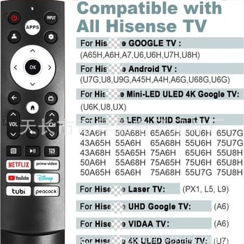 Daljinsko upravljanje ERF3M90H za HISEN infracrvenu verziju – doseg 8–12 m, kompatibilno s TV-om, marke QIYIGUO