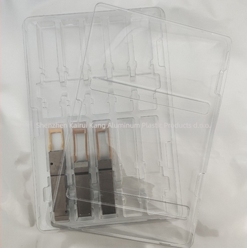 QSFP optični modul — blister kutija za 10 komada (Kod proizvoda: Qsfp10; Materijal: PET; Debljina stijenke: 0.7; Unutarnji Ø: 19; Vanjski Ø: 128)