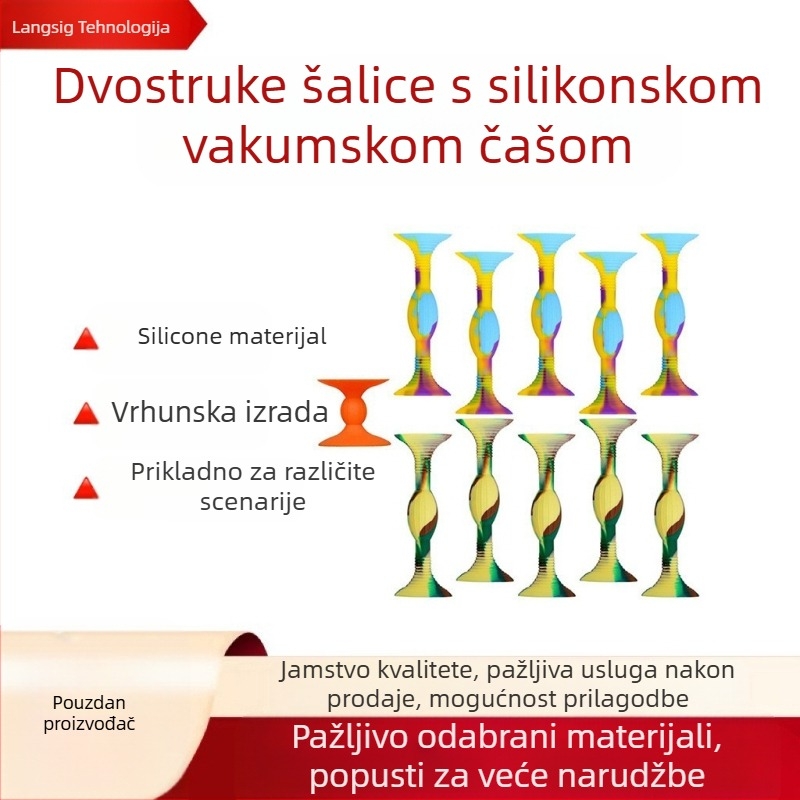 Set šipki s dvostrukim silikonovim usisnim čašicama - LSG