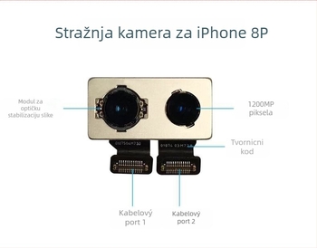 Apple modul stražnje kamere, CMOS senzor, 12 MP, ugrađen