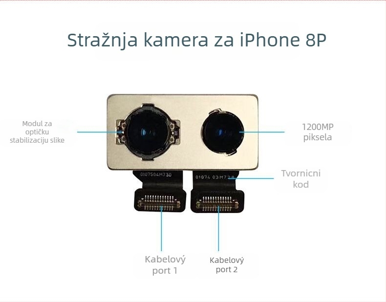 Apple modul stražnje kamere, CMOS senzor, 12 MP, ugrađen