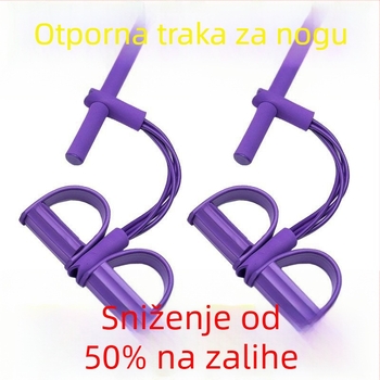 Elastični napinjač za trbušne vježbe s pedalnim naprezanjem – latex, užet za naprezanje