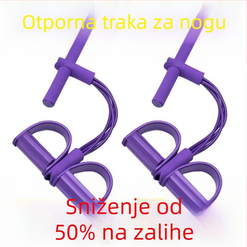 Elastični napinjač za trbušne vježbe s pedalnim naprezanjem – latex, užet za naprezanje