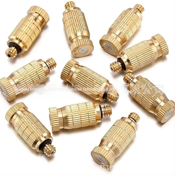 Mlaznica za atomiziranje s dvostupanjskim dizajnom, mesinga, navoj 10-24 UNC, visok tlak (vanjski vrtni sustav za atomiziranje)