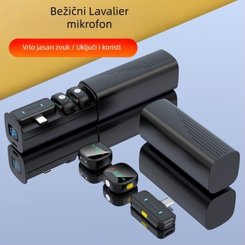 H26 Laval mikrofon za prijenos uživo, Omnidirekcijski, 20Hz-20kHz, SNR ≥60dB, ugrađena baterija, Bluetooth 5.3, trajanje baterije 3–6 sati