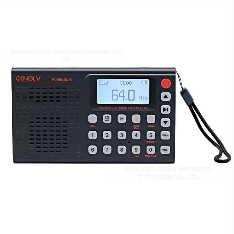 Bluetooth radio s cijelim opsegom FM/AM/SW, snimanje, prikaz teksta, MP3 podrška