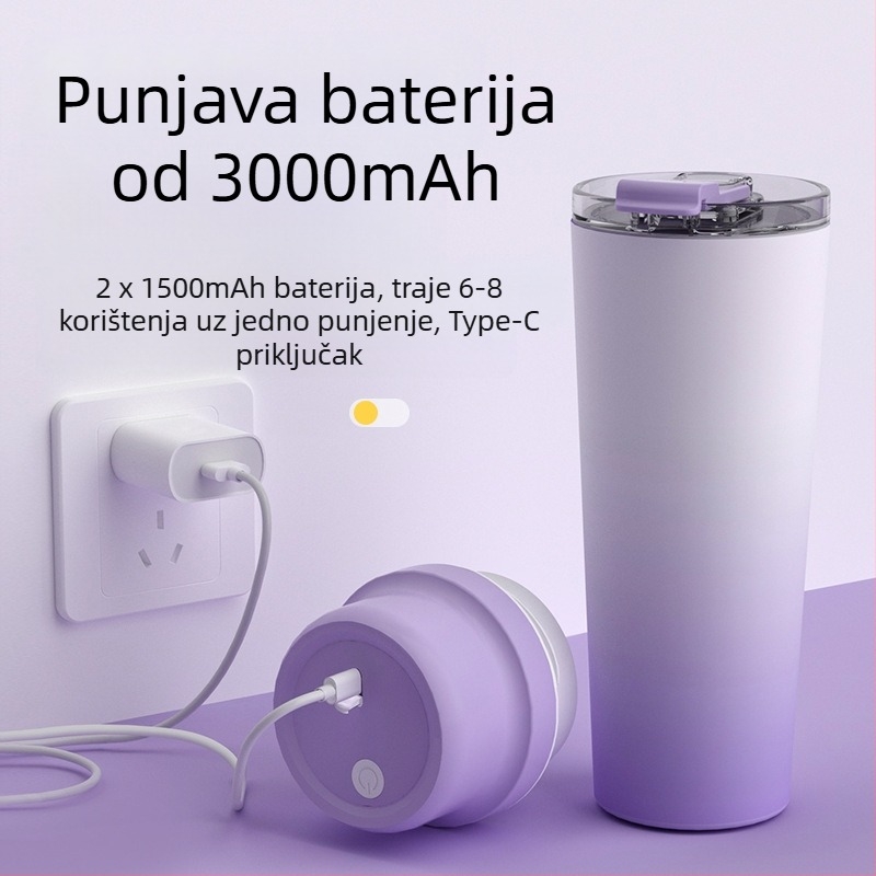 Čaša za cijeđenje s izolacijom i ugrađenom baterijom, 60W, kapacitet 601–800 ml, 22 001 RPM i više