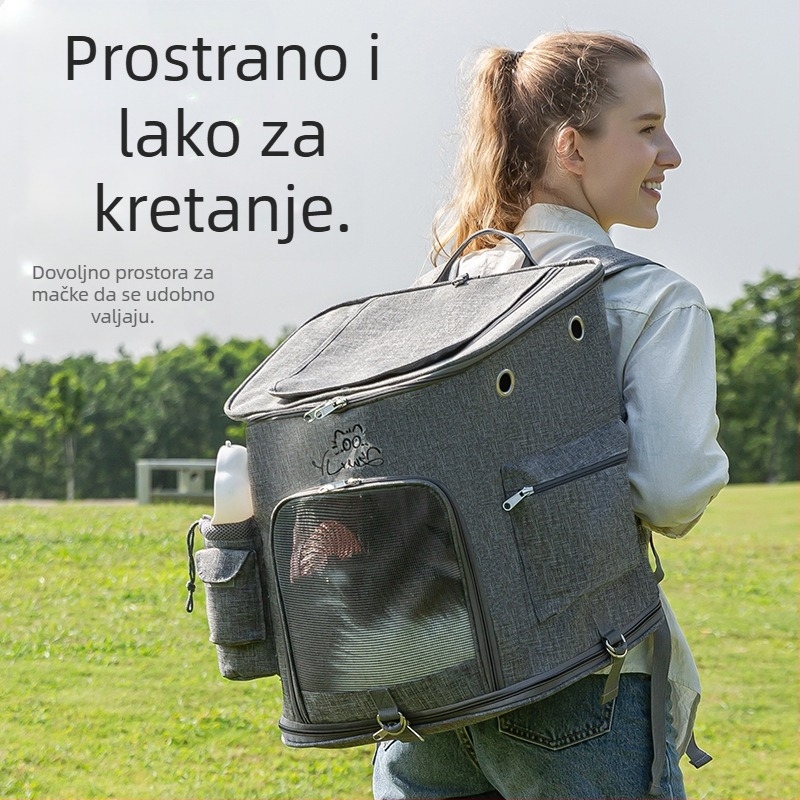 Ruksak za kućne ljubimce u stilu svemirske kapsule, Oxford tkanina, kapacitet do 10 kg, nosiljka za mačke i pse