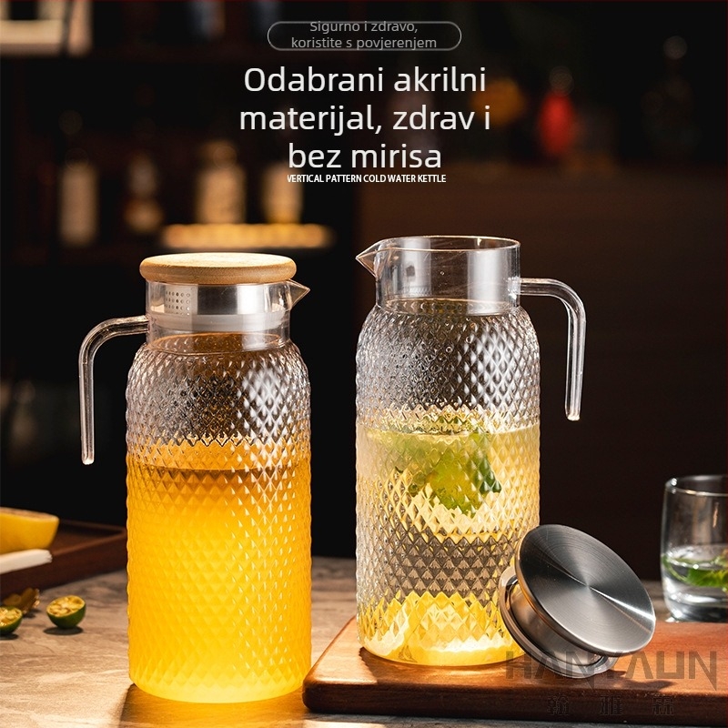 Džbana za studenu vodu, PC materijal, otporna na toplinu, veliki kapacitet, mogućnost otiska logotipa