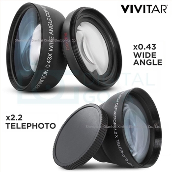 Set filtara za DSLR objektiv, 15-in-1; 0,45x široki kut; makro close-up objektiv; višeslojni UV premaz; kompatibilan s bajonetima 52–82 mm