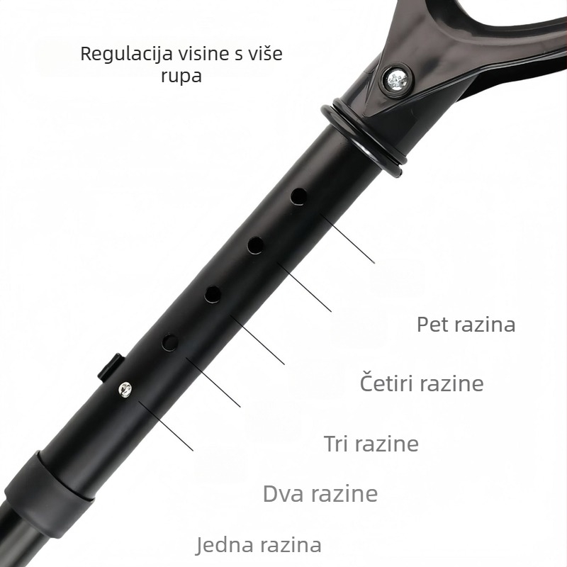 Stojeći asistent s podesivom visinom i višerazinskim držačem za starije osobe i trudnice