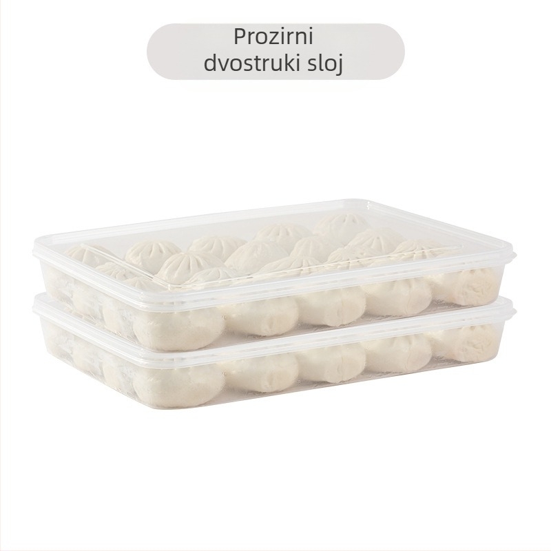 Kutija za zamrzavanje knedli s poklopcem – plastika za hranu, za pohranu hrane