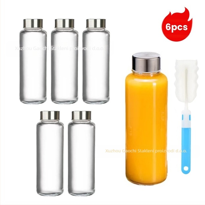 Debljane staklene bočice za sokove, zatvorene bočice za napitke, paket od 6 ili 12 kom, kapaciteti 90ml/150ml/280ml