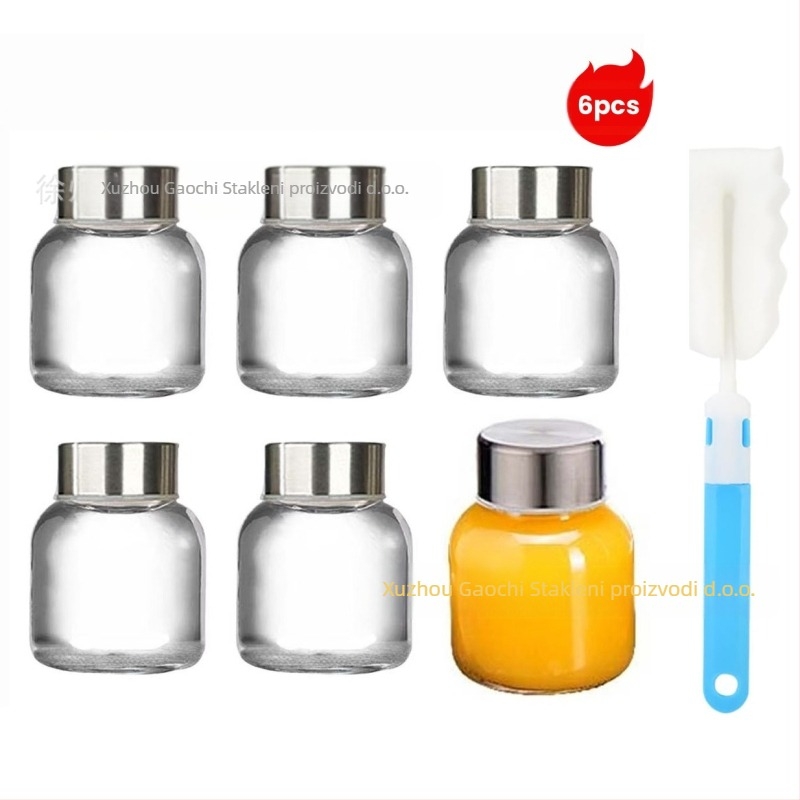 Debljane staklene bočice za sokove, zatvorene bočice za napitke, paket od 6 ili 12 kom, kapaciteti 90ml/150ml/280ml