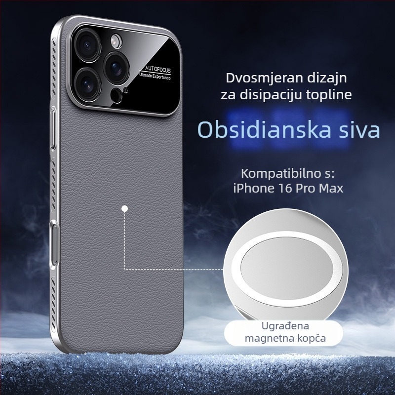Tvrdi kućište za iPhone 14, 14 Pro i 14 Pro Max — PC materijal, reljefni dizajn, disipacija topline, magnetska veza, zaštita od padova