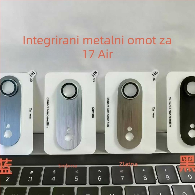 Zaštitni film za objektiv kamere za iPhone 16 Pro Max – kaljeno staklo, film za leću, antibakterijski, otporan na pad, potpuno pokriće
