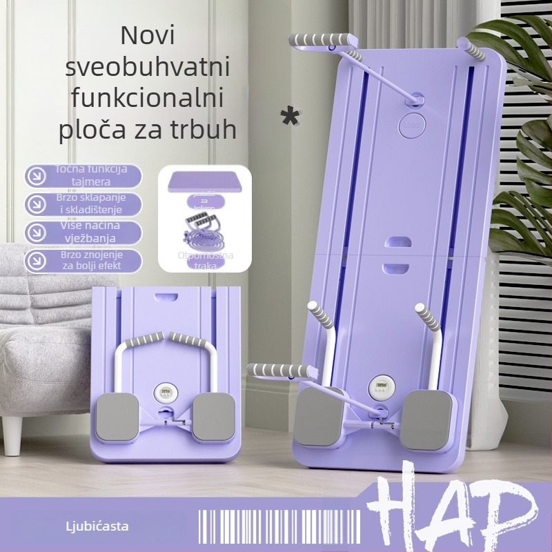 Kotac za trbuh i ploča za pilates – sklapanji kućni fitness uređaj, model plt, težina 4800 g, set od 4 komada