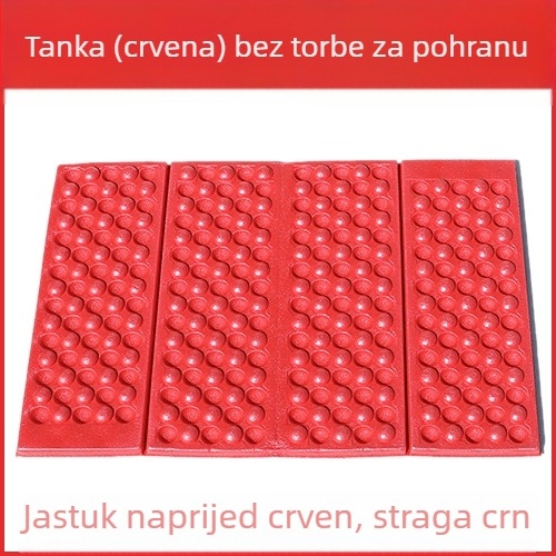 Prijenosna XPE kvadratna plesna podloga, vodootporna i vlagootporna, pjena madrac, sklopiva za kampiranje za jednu osobu