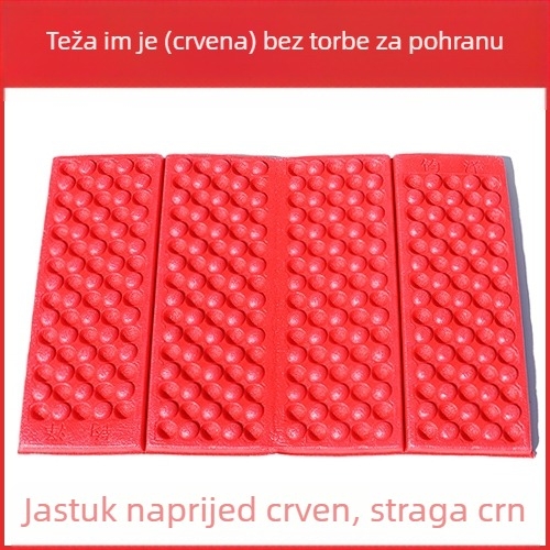 Prijenosna XPE kvadratna plesna podloga, vodootporna i vlagootporna, pjena madrac, sklopiva za kampiranje za jednu osobu