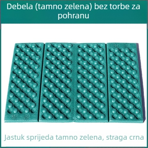 Prijenosna XPE kvadratna plesna podloga, vodootporna i vlagootporna, pjena madrac, sklopiva za kampiranje za jednu osobu
