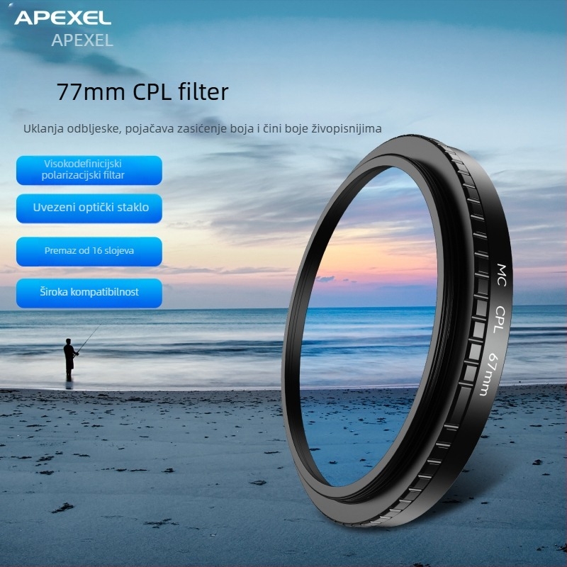 APEXEL Filter za mobitel s podešavnim ND i CPL – ND2-32/2-400, Polarizator, APL filter