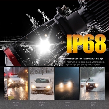 H4 CSP3570 LED prednje svjetlo, 45W, 15000 lm, 10-20V, IP68