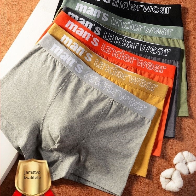 Muške sportske bokserice, materijal Nylon/Poliamid, srednji pojas, podstava prepona Nylon/Poliamid