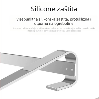 Držač za laptop od aluminijskog legura, podesiva visina, prenosiv, disipacija topline