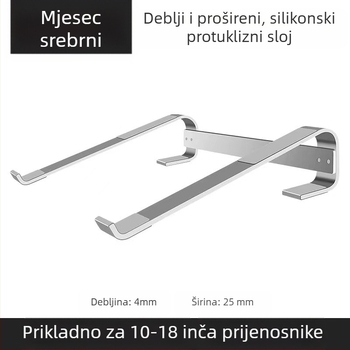 Držač za laptop od aluminijskog legura, podesiva visina, prenosiv, disipacija topline