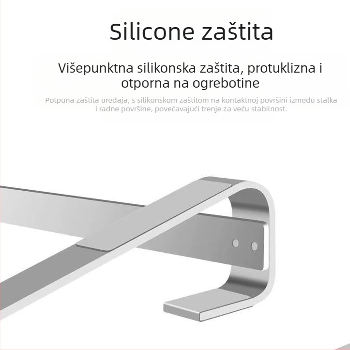 Držač za laptop od aluminijskog legura, podesiva visina, prenosiv, disipacija topline