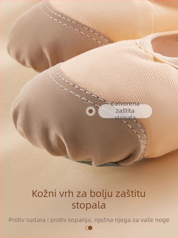 Plesne tenisice za dječake – lagane, protuklizne, izdržljive, prozračne; đon MD; Marka Ballet Girl; Model M; za plesnu obuku, grupne aktivnosti, natjecanja, nastupe, studio