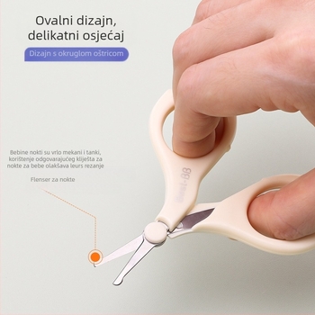 Set za njegu noktiju beba – 4 komada, plast i nehrđajući čelik, pogodan za dobnu skupinu 0–6 mjeseci, 3–6 godina i 6+ godina