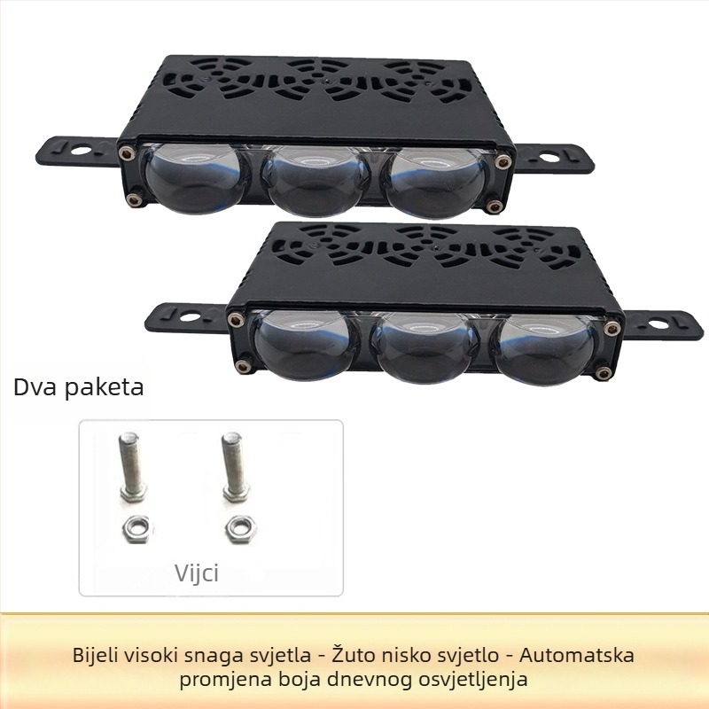 LED svjetla za automobilsku rešetku, model XZ9, aluminij, 12-36V, univerzalna kompatibilnost