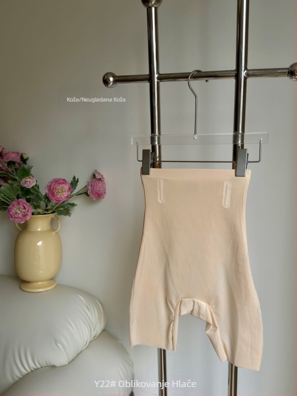 Shapewear bokserice s visokim strukom, prozračna najlon tkanina, kontrola abdomena, podizanje bokova, bez vidljivih linija donjeg rublja