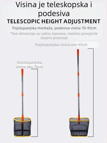 Lovač lopti za stolni tenis za trening s više lopti, čelično kućište, 1,2 kg, velika kapaciteta, za unutarnju dvoranu